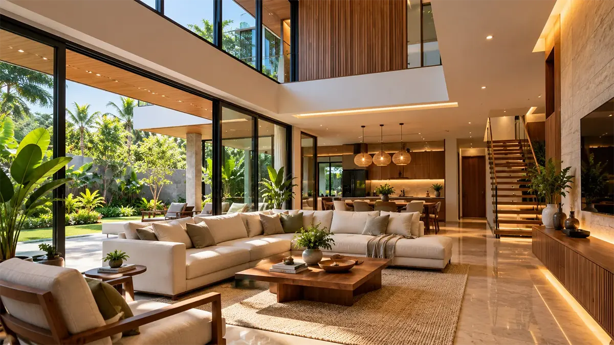 Elegant contemporary living room